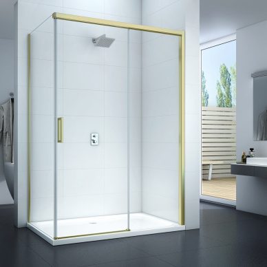 Drzwi prysznicowe przesuwne - cichy domyk - MSV250 G - SWISS MEYER
